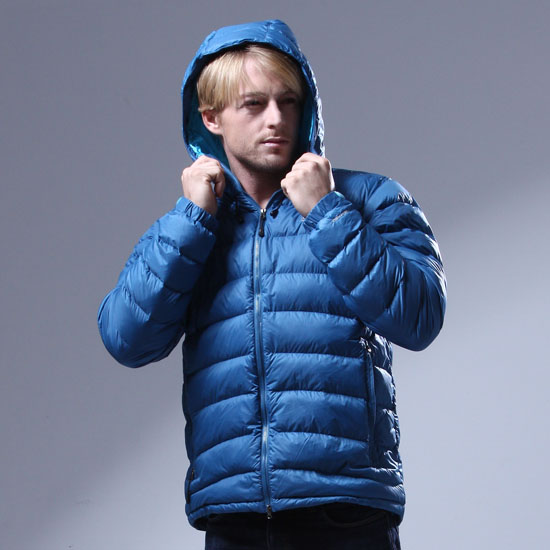 Top-function type male models down jacket patent blue (light blu